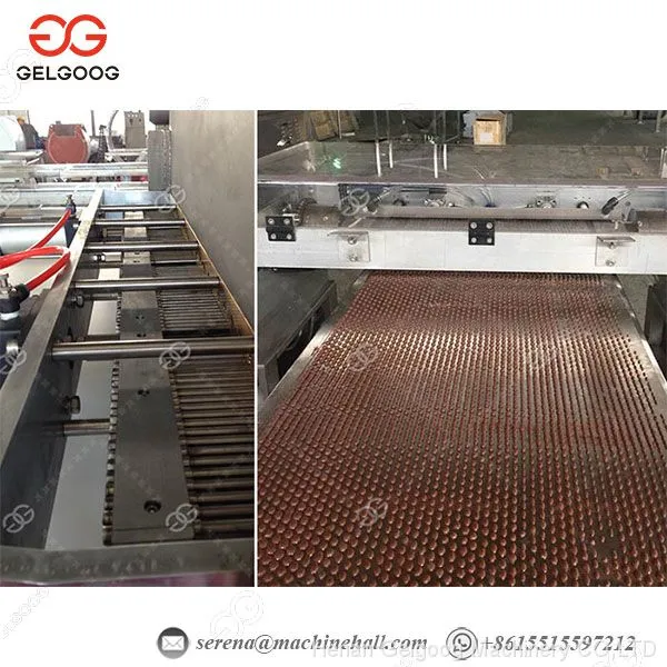 Different Shaped Chocolate Dripping Machine Chocolate Chip Depositing Machine