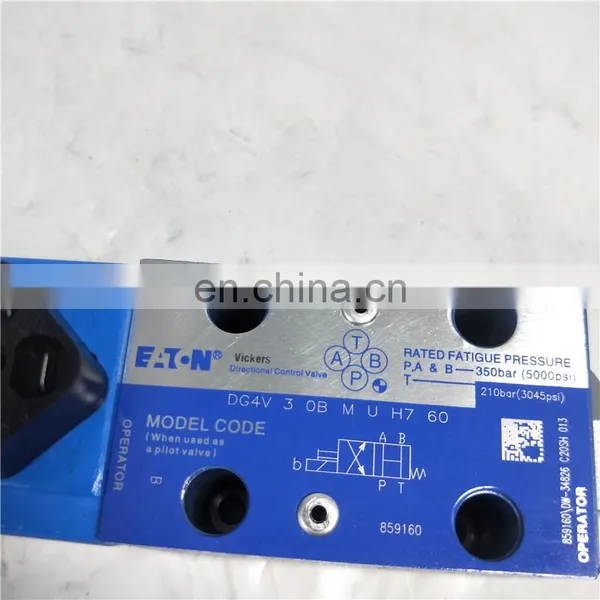 EATON VICKERS DG4V Series DG4V-3-2A-M-U-D6-60 DG4V-3-2C-M-U-D6-60 Hydraulic Solenoid Valve photo-5