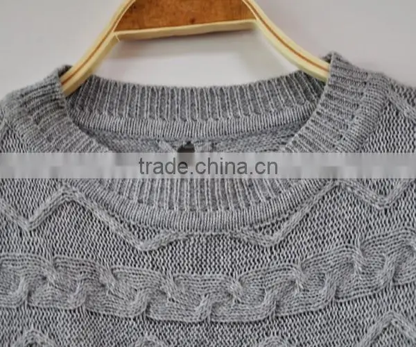 Sweater Dress Women Grey Lace Skirt Jumper Sweaters photo-3