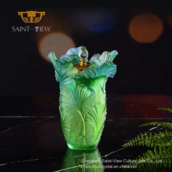 SAINT-VIEW Indoor censer Green oil burner High QualityMiddle Eastern style Mubkhar Customizable