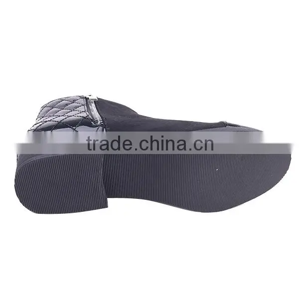 Groundwork Safety Double Zipper Ankle Boots Superfly Low Heel Boots in China photo-6