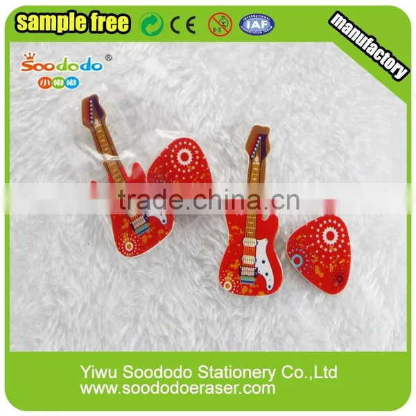 3D Guitar Shape Musical Rubber Eraser photo-5