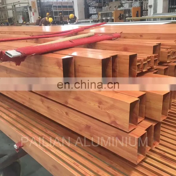 Wood Grain Powder Coating Aluminium Profile Accessories ,new Design Wood Grain Aluminium Sliding Window ,wood Colour Aluminium photo-3