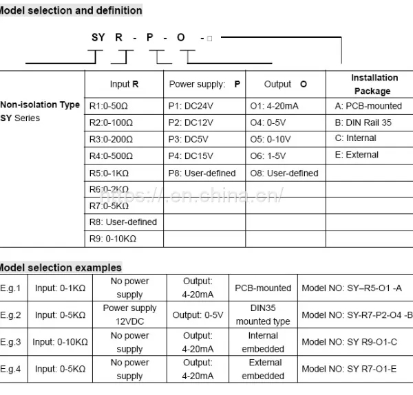Potentiometer/Sensor Resistance/Electrical Ruler Signal to 4-20mA/0-5V/0-10V Transmitter Sy (ISO) R-P-O photo-3