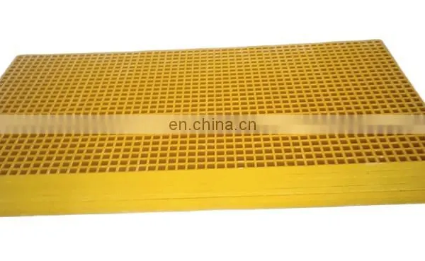 Factory Supply Fiberglass Frp Grp Floor Grating Price Plastic Walkway Grill photo-3