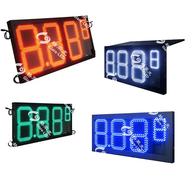 Gas Station Energy Saving Magnetic Turnover Oil Digital Price Display Board photo-2