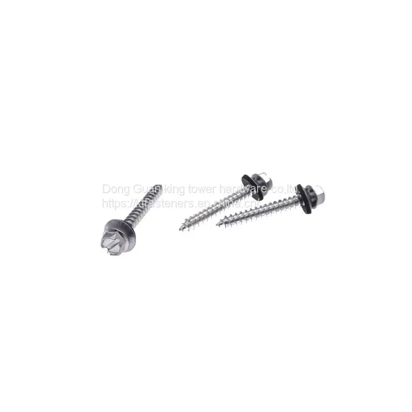 Factory Direct Sales Slotted External Hex Flange Head 3 Parts Sems Screw photo-2