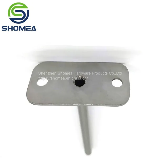 SHOMEA Customized Thin Wall 304/316 Stainless Steel One Round Closed End Temperature Probe With Welded Plate photo-3