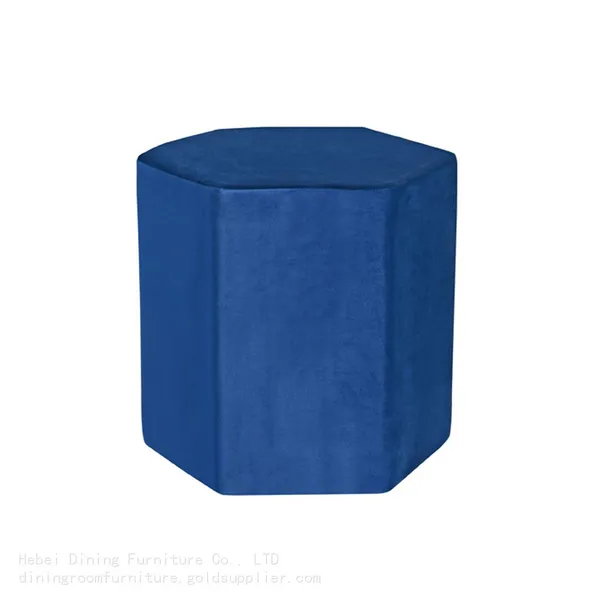 Upholstered Footstool Solid Wood Frame Makeup Stool DF-15