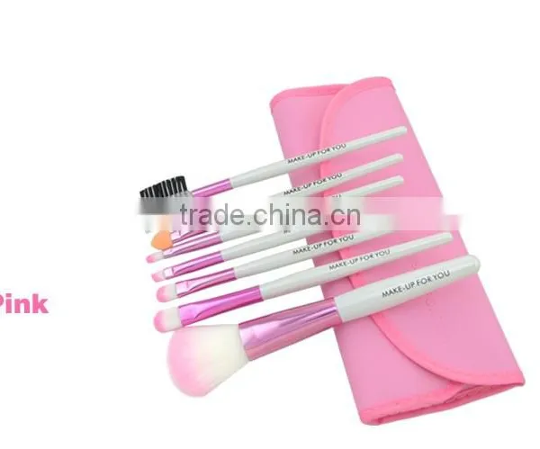 7pcs Synthetic Hair Makeup Brush Set Portable Travel Make up Brushes photo-3