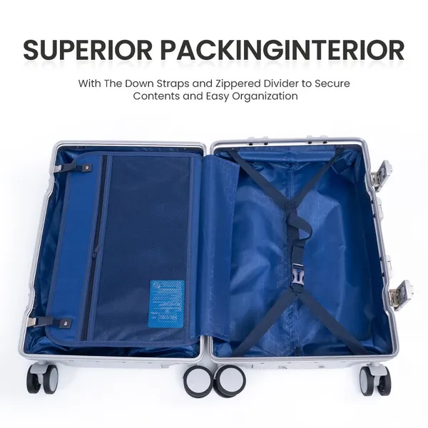 Pratcical and Fashionable ABS+PC Luggage Sets With Aluminum Frame photo-5