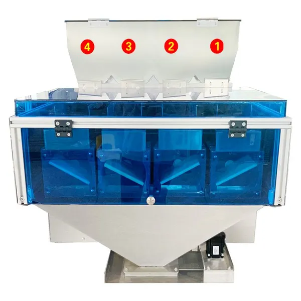 High Accuracy Linear Weigher 4 Head Linear Weigher Machine Automatic Weighing and Dispensing Machine