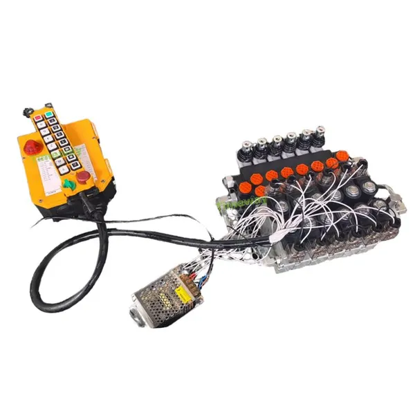 P40DY Hydraulic Valve 12V/24V P40 Electro-Hydraulic Directional Control Valve Remote Control Device 300bar Pressure 40L/min Flow photo-4