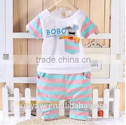 2015 Summer Shorts Leisure Suit Cute Baby Wear t Shirt and Pant China Supplier photo-4