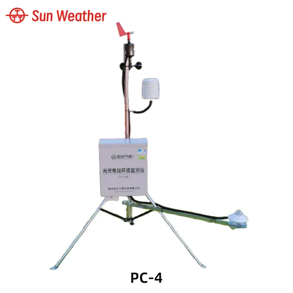 PC-4 Weather Station Monitor Environmental Photovoltaic Environmental Monitor Temperature and Humidity Wind Speed and Wind Direction Pressure photo-2