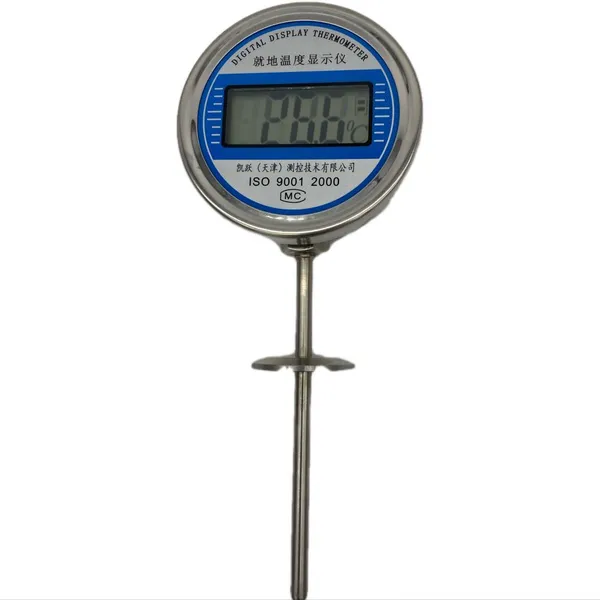 High precision digital display temperature gauge  thermometer  OEM 4digits LCD  K type sensor Pt100