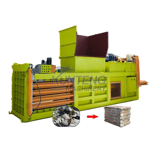 New Type Plastic Hydraulic Horizontal Baler Hydraulic Waste Baling Press Machine
