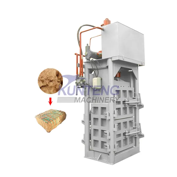Full Automatic Fiber Process Baling Machine Coconut Fiber Compactor Baler Equipment