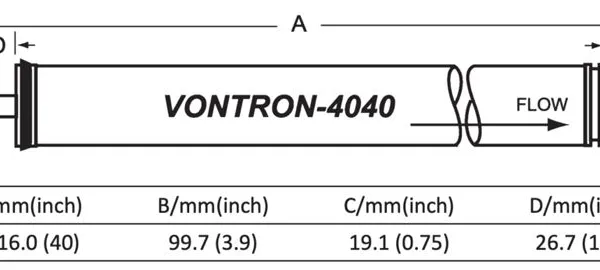 Vontron ULP-4040 RO Membrane Reverse Osmosis Filter High Rejection Rate for RO Water System photo-5