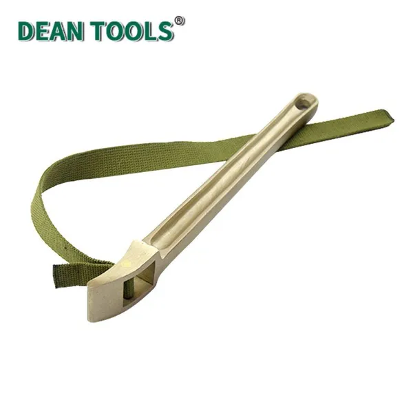 Non-Sparking Belt Pipe Wrench, Strong Nylon Belt, Strap Wrench,Wrench Belt Pipe, Aluminum Bronze