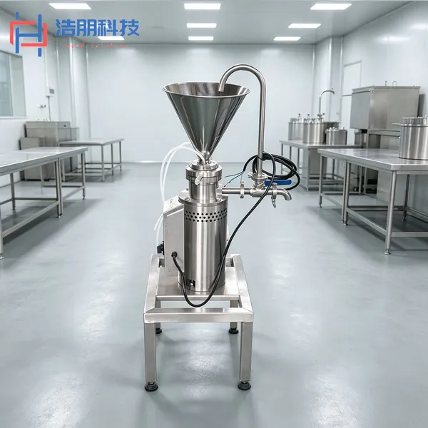 Industrial Colloid Mill High Shear Wet Grinder SUS304 Emulsifier Homogenizer High Viscosity Food Processing Equipment