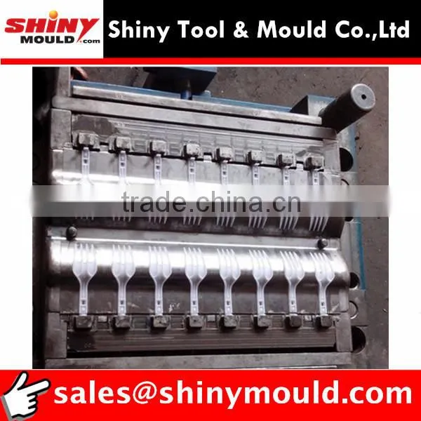 16 Cavities Disposable Plastic Fork Mould Cutlery Mould