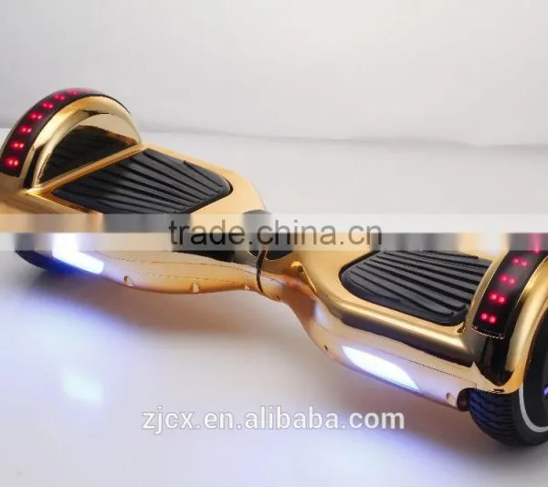6.5" Chrome Shinny Gold Electric Drifting Skateboard photo-6