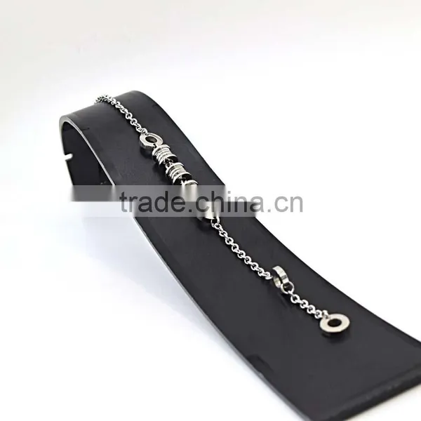Silver Color Round Beads Man Chain Stainless Steel Bracelet photo-5