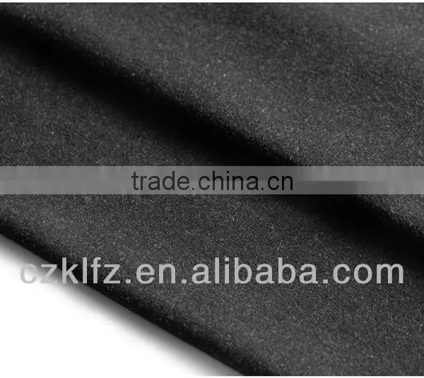Black Cotton Spandex Knitting Denim photo-2