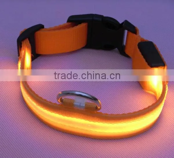 2.5cm Mesh Structure Led Bright Pet Collars for Dogs, 4 Sizes 6 Colors Support Mixed Wholesale photo-3