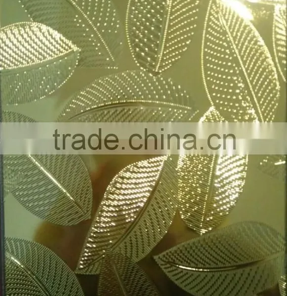 Acid Etched Mirror Decorative Wall 4mm 5mm Frosted Mirror photo-2