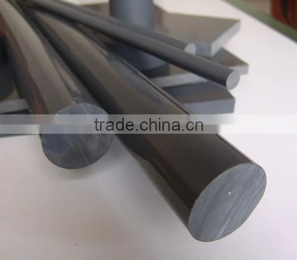 Good Electrical Insulation Surface Smooth Black Plastic Rod PVC photo-5