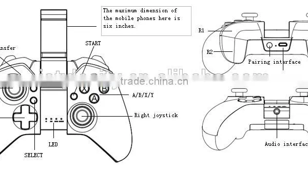Ipega 9038 For Android IOS Mobile Phone PC 2.4G Wireless Game Joystick photo-2