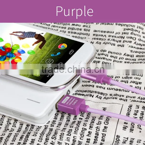 GOLF Micro Metal Silk Screen Cable for Android Mobile Phone 2.1A Durable Aluminum Charge and Data Cable for Android Device photo-5