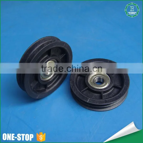 Wholesale Moulded Injection Custom Sizes Timing Belt Door Slide Sheave Small Plastic Nylon Pulley Wheels With Bearings photo-3
