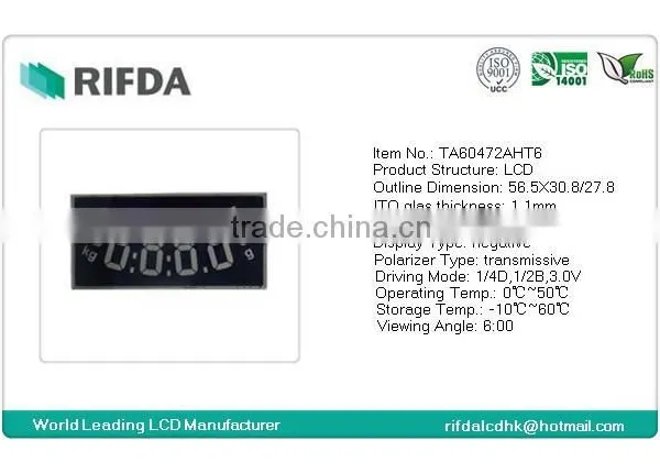 Negative 7 Seven Segment Lcd Displays Character Lcd Module for Meters photo-2