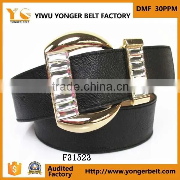 Fashion pu Skinny Rhinestone Hot Wholesale Clothing Market Belt for Lady photo-3