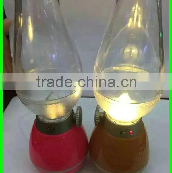 0.4W Retro USB Rechargeable Classic Blow Control LED Lamp Battery Lamp photo-3
