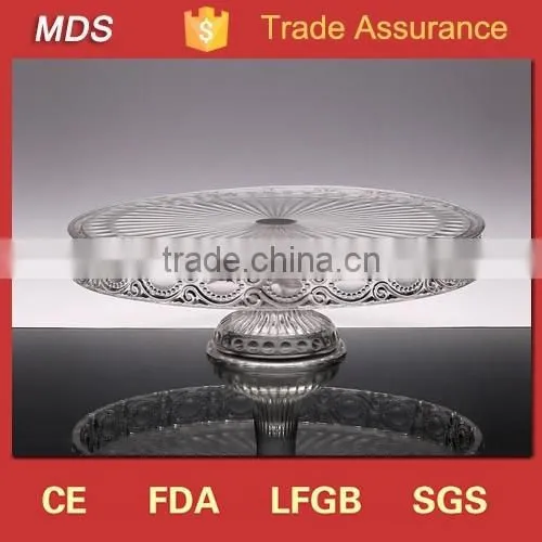 Modern Bakeware Cake Tools Crystal Glass Cake Stand Wedding photo-2