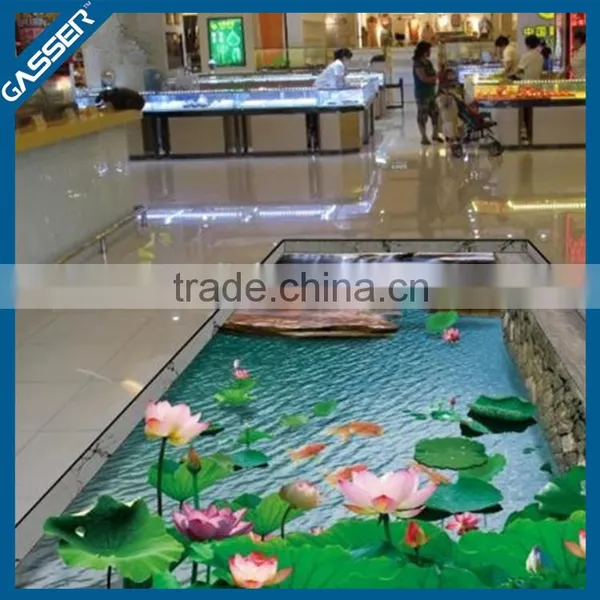 2015 High Quality Self Adhesive Removable Home Printing 3d Floor Tile Stickers photo-2