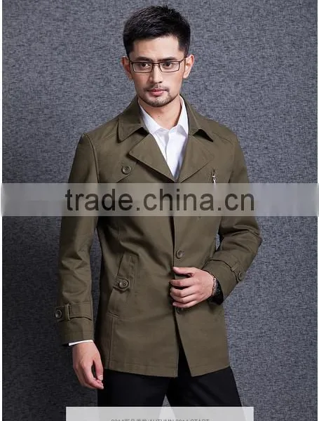 Manufacturers Selling Man Paragraph Dust Coat Grows in the Spring and Autumn Period and the New Lapel Leisure Fashion Personali photo-3