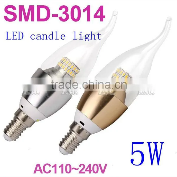 Led Christmas Tree Candle Light Golden and Silver Cover With CE and RoHS