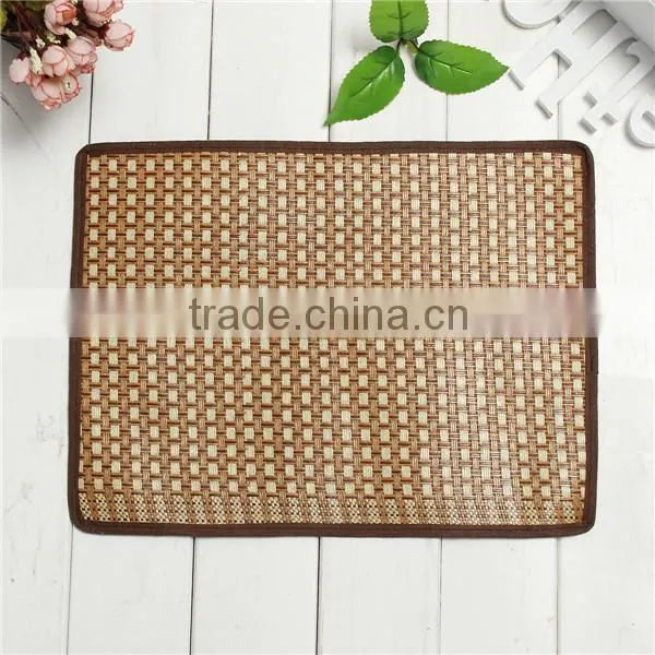 Hot Sale!! Pet Dog Cat Hot Summer Cooling Bed Straw Tatami Bamboo Cozy Sleep Pad Mat S 37*28cm Lowest Price photo-4