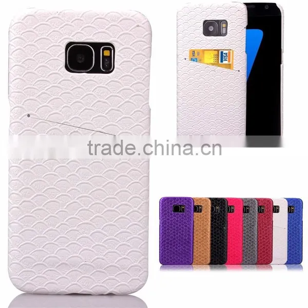 Scale Pattern Skin Leather Case and PC Hard Cover With Card Slot on the Back for Iphone 6s Phone Case photo-4