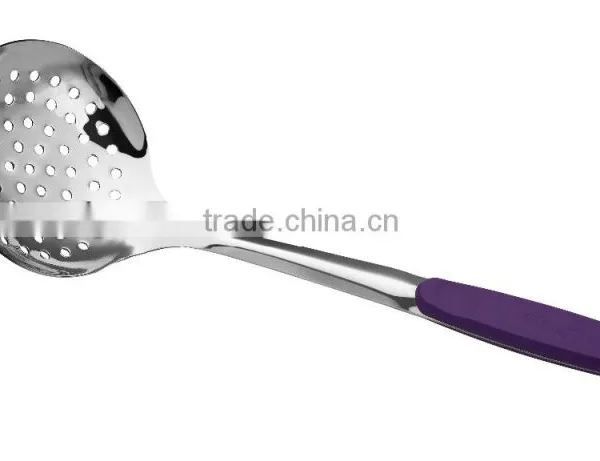 Best Selling Stainless Steel Soup Ladle With Plastic Handle photo-4