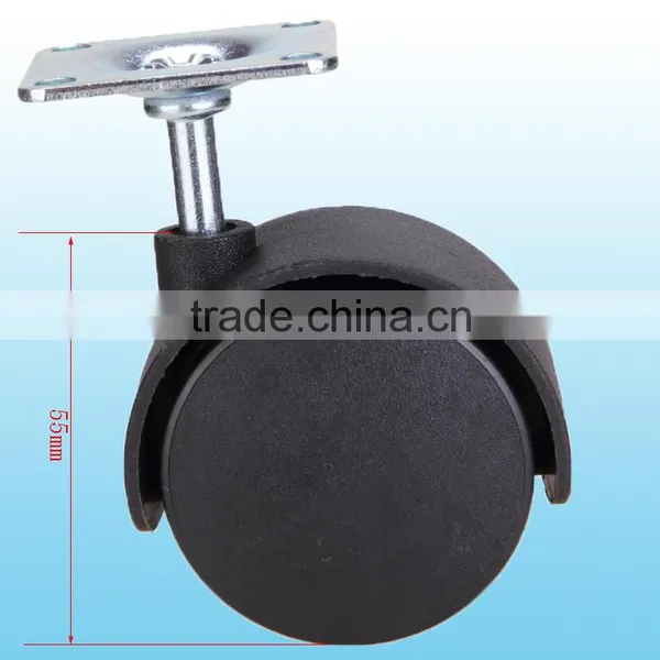 Shenzhen Good 2-inch Nylon Medium Duty Furniture Caster With Top Plate photo-2