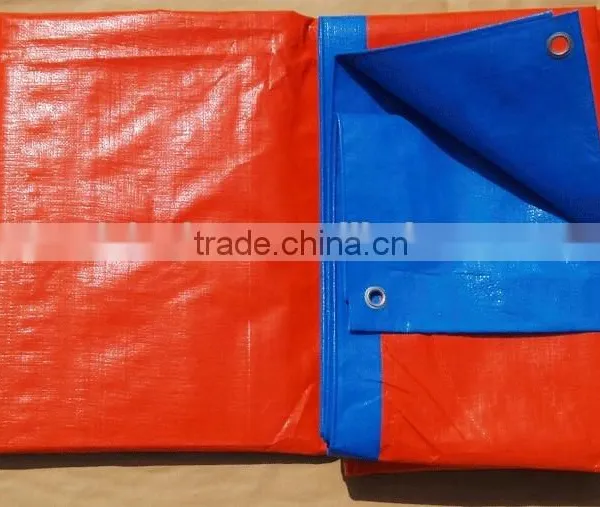 Orange And Blue Waterproof pe Tarpaulin Tarp Vietnam photo-5