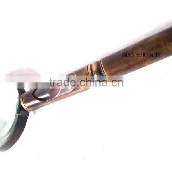 NAUTICAL MAGNIFYING GLASS LENS WITH SAND TIMER-VINTAGE STYLE MAGNIFYING GLASS NMG001 photo-2