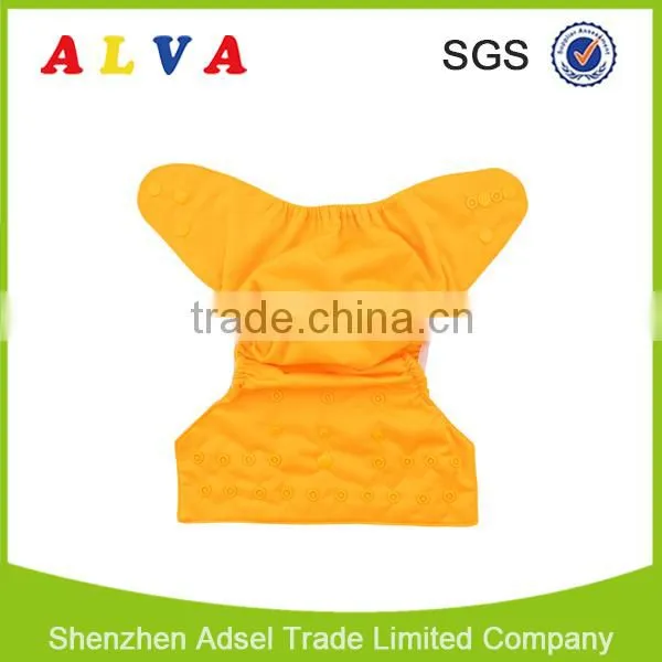 Alva Hot Sale Solid Color Nappy Cover Reusable and Washable Baby Diaper Cover photo-5