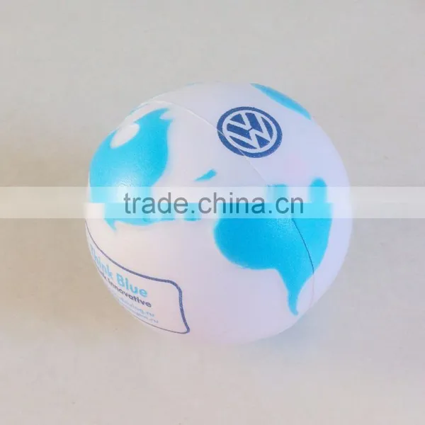 6.5cm Earth Shaped Stress Ball Globe Foam Ball photo-3